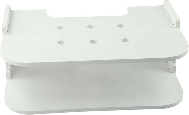 Wall Mounted Cable Box Cover Hider TV Shelf For Router DVD Player 30cm Semicircle - Image 4